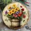 CIFbuy Vintage Retro Hoa Tín Hiệu Kim Loại Treo Tường Nghệ Thuật Trang Trí Mộc Mạc Cho Gia Đình Nhà Bếp Mảng Bám
