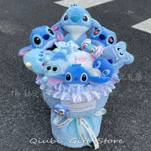 Bó hoa búp bê Stitch Quà tặng sinh nhật Bé trai Gửi bạn gái Búp bê khâu tốt nghiệp 520 Ngày lễ tình nhân 0424