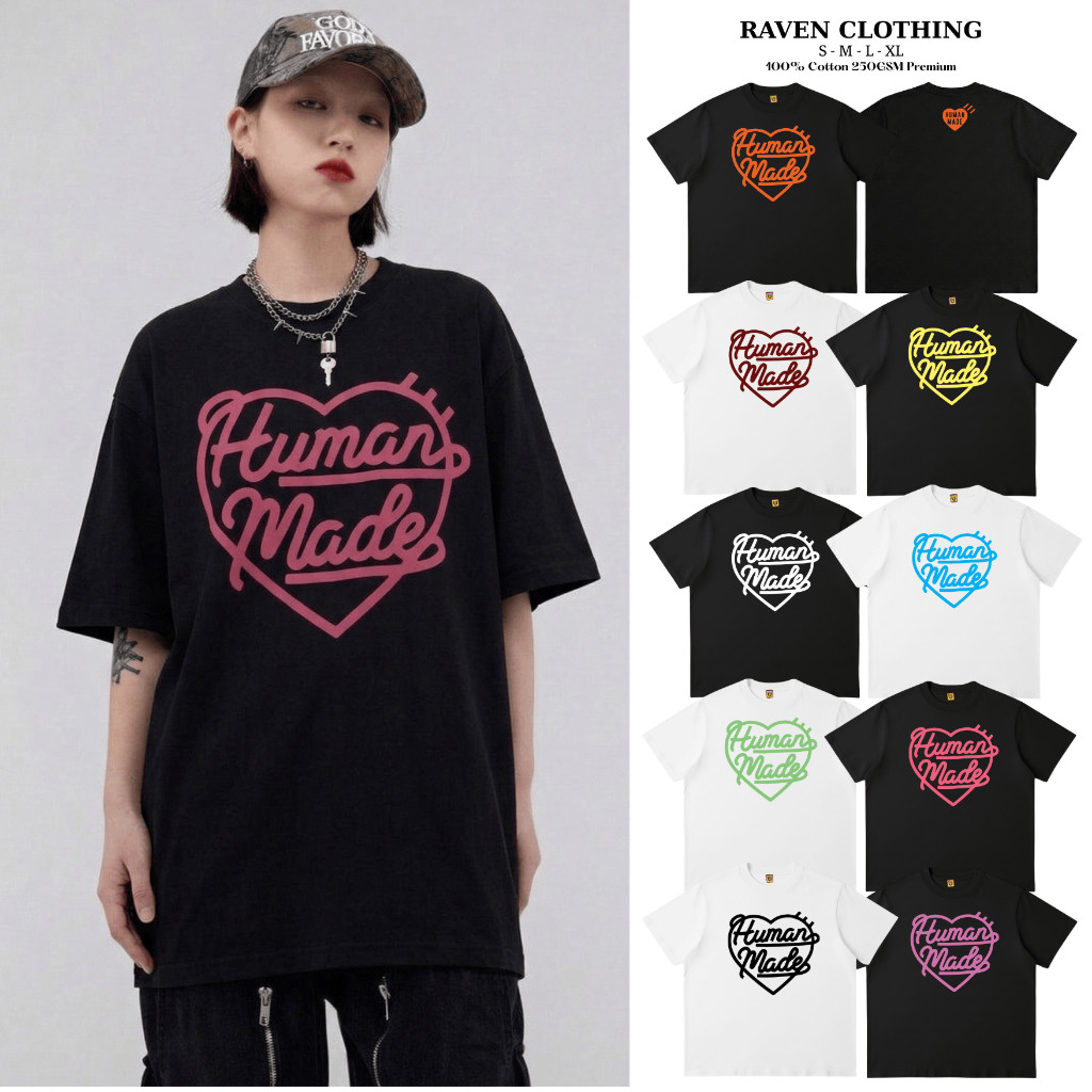 [Full Tag] Áo Thun HUMAN MADE Heart basic - 100% Cotton 250gsm cao cấp trẻ trung dễ thương