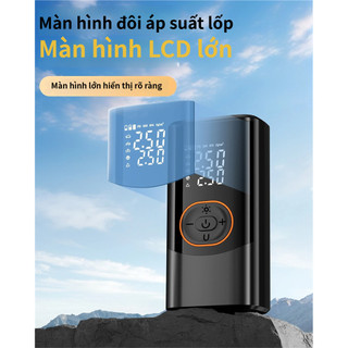 Máy bơm không khí lốp không dây chất lượng cao, thông minh, dung tích lớn-Thích hợp cho ô tô, xe máy, xe đạp