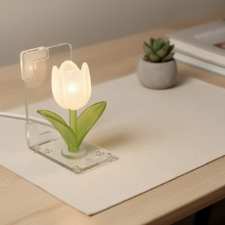 Acrylic Tulip Đèn Ngủ Cube Cloud Orb LED Soft Glow Bàn Làm Việc Trang Trí Phòng Ngủ Quà Tặng