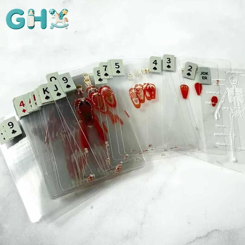 GHX Giải Phẫu Con Người Bộ Thẻ Trò Chơi Trong Suốt Vui Nhộn Cho Tiệc VN