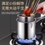 Nồi chiên bằng thép không gỉ Hộ gia đình Tăng cường Nồi chiên nhỏ Chiên xiên với bộ lọc Nồi cảm ứng Nồi chiên Mini-Sa