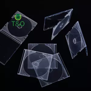 Bộ 5 / 10 hộp lưu trữ đĩa CD/DVD gia đình bằng nhựa rỗng [mới]