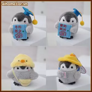 AIHOM Hoạt Hình Chim Cánh Cụt Móc Khóa Động Vật Sáng Tạo Dễ Thương Chim Cánh Cụt Đồ Chơi Nhồi Bông Mặt Dây Chuyền Móc Khóa Bapa Phụ Kiện Trang Trí Quà Tặng,