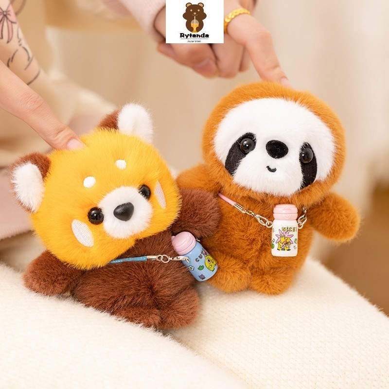 Rytanda Mô Phỏng Dễ Thương Raccoon Sloth Capybara Voi Hoang Dã Boar Cáo Sói Mèo Chó Sang Trọng Móc Khóa Mềm Mại Trẻ Em Bạn Gái Giáng Sinh Năm Mới Quà Tặng Sinh Nhật Thú Nhồi Bông Mặt Dây Chuyền