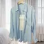 Áo khoác Cardigan phiên bản Hàn Quốc mùa hè Áo sơ mi rộng cổ POLO phong cách lười biếng dành cho nữ