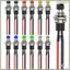 Nút tròn 2 chân BẬT / Tắt Mini 7mm Công tắc nút nhấn tạm thời 12 chiếc Đa điện áp 3V-230V / 1A cho đường sắt