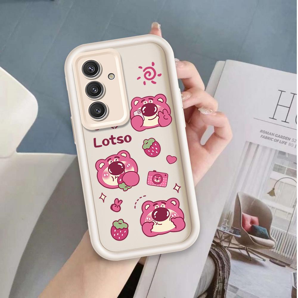 Ốp Lưng Cho Samsung S20 S21 S22 S23 S24 S25 S26 PLUS FE + Phim Hoạt Hình Silicon Bé Gái Mềm Vỏ Điện Thoại TPU Câu Chuyện Đồ Chơi Lotso Angel Eye Ốp Lưng Chống Sốc