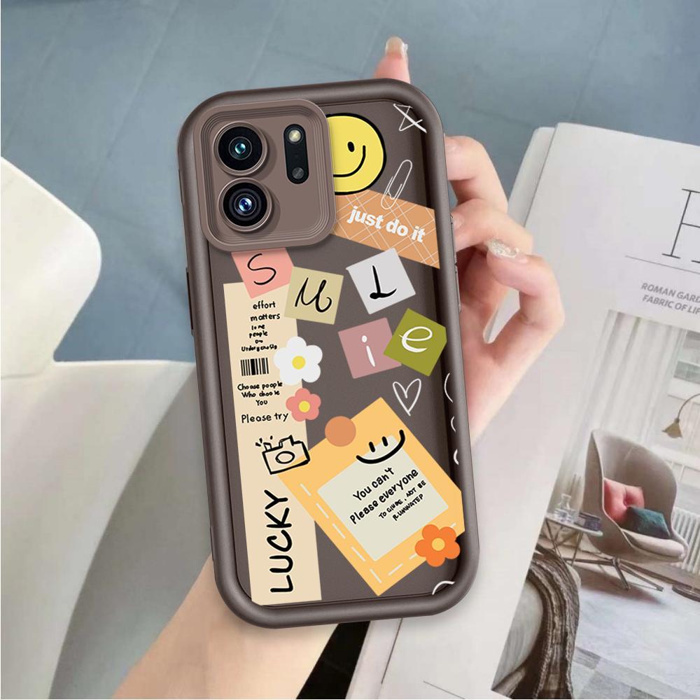 Ốp Lưng Cho OPPO A5X A6 A6X 4G 5G Phim Hoạt Hình Silicon Mềm Đáng Yêu Ốp lưng TPU Nhãn Nụ Cười Hoa Mắt Thiên Thần Ốp Lưng Chống Sốc