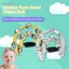 toyuvn Trống Bộ gõ Âm nhạc Chuông Tambourine cầm tay cho sân khấu bữa tiệc KTV Tiện dụng cho người lớn Trẻ em Chuông tay đôi hàng với kim loại leng keng