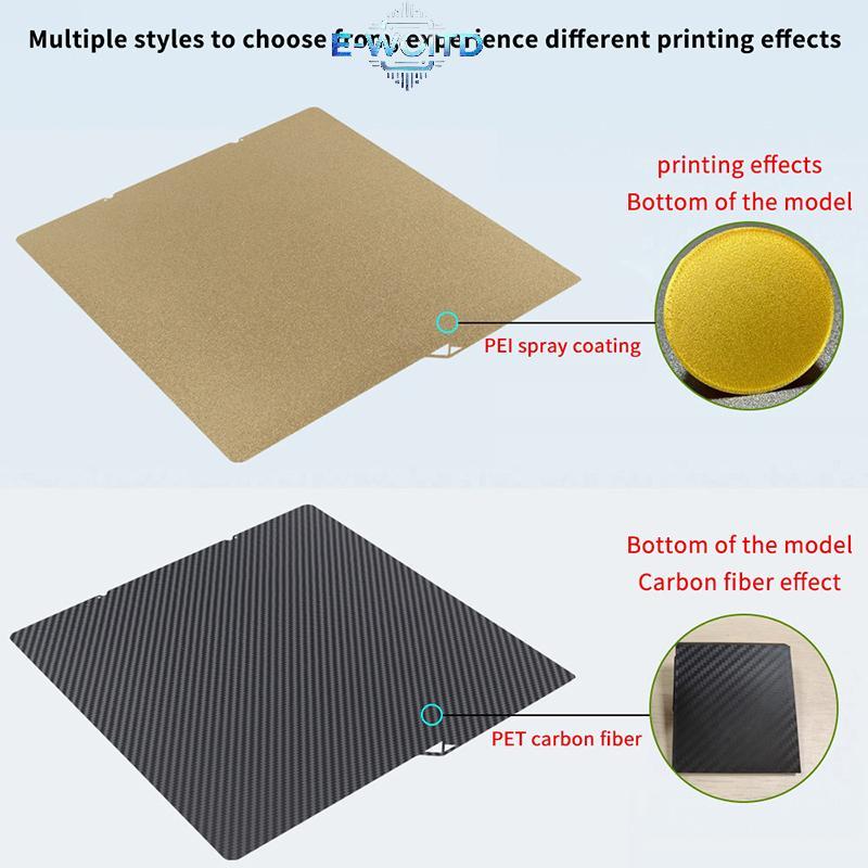 E-WOITD Cho Anycubic Kobra S1bo Plate Pei Sheet 264x276 PEI Họa Tiết Hai Mặt Nhiệt Cho Kobra S1C Phụ Kiện Máy In 3D E-WOITD