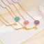 Influencer Bán Chạy Dầu Nhỏ Giọt Hoa Cúc Ngọt Ngào Thời Trang Tính Khí Vòng Cổ Hoa Nữ Thiết Kế Cảm Giác Thép Không Gỉ Clavi