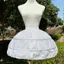 OUSXA Petticoat, Gothic Với Vòng Underskirt Crinoline, Thời Trang Màu Trắng Có Thể Điều Chỉnh Thoáng Khí Bóng Áo Petticoats Ballet
