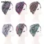 Khăn Hijab SMILE, Mũ Turban nữ thoáng khí co giãn, Mũ rụng tóc in hoa thời trang Mũ Chemo Mũ nón
