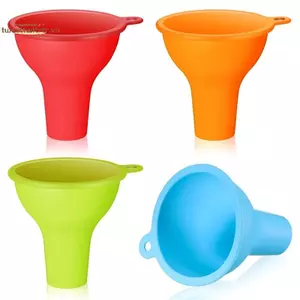 TRTR 4 Miếng Phễu Miệng Rộng Gia Vị Linh Hoạt Nước Sốt Đóng Hộp Bộ Cho Nhà Hàng Nhà Bếp Bóp Chai Lọ VN