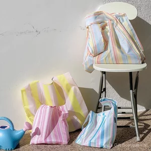 Mua sắm có thể gập lại Siêu thị di động Mini Túi bảo vệ môi trường cầm tay Túi mua sắm chống nước