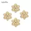 AqToCna 50 Cái / bộ Filigree Hoa Thủ Công Quyến Rũ Kết Nối DIY Mặt Dây Chuyền Trang Sức Phát Hiện AqToCna