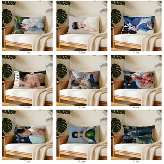Vỏ gối hình chữ nhật bằng Polyester in một mặt Byeon Woo Seok, Vỏ đệm ghế Sofa ô tô, Vỏ gối trang trí nhà cửa (không lõi).