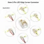 Bộ kết nối dải LED 2 chân 8 mm Kẹp không hàn cho dải đèn LED SMD / COB màu đơn
