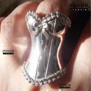 Nhẫn đeo tay IFANSIN, Nhẫn hình Corset có thể điều chỉnh hình học, Nhẫn công chúa nữ bằng kim loại thanh lịch dành cho nam nữ