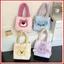 GC2 Mới Dễ Thương Stitch Dâu Gấu Túi Xách Phong Cách Đa Năng Dung Tích Lớn Đi Lại Túi Tote CG2