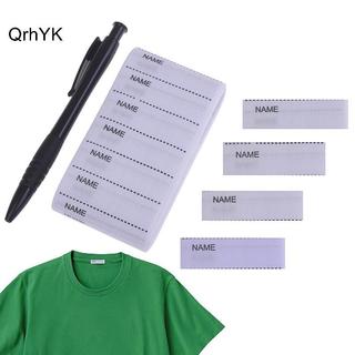 Nhà Máy Thời Trang Trắng Có Thể Giặt Sắt Trên Tên Nhãn Vải May Thẻ Đánh Dấu Bộ Quần Áo QrhYK