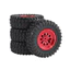 4 Bánh xe RC cao su 71 * 25mm 5mm Hex MN99S cho MN98 MN82, WPL C24-1 B36 D12 C64 D74-1 Nâng cấp xe địa hình, Lốp RC hiệu suất cao 70mm