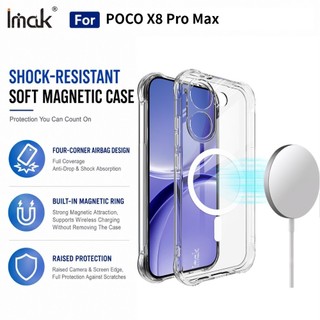 Ốp Lưng Từ Tính POCO X8 Pro Max / Redmi Turbo5 5G Chống Sốc Túi Khí Mềm TPU
