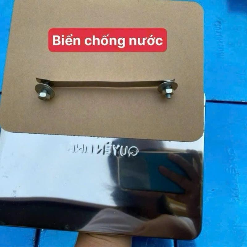 Bộ Khung biển số xe máy, xe điện - Bộ khung ép biển số xe máy viền titan, inox, viền hộp..