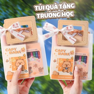 Set Quà Tặng Dễ Thương - Bộ Sưu Tập Văn Phòng Phẩm Capybara Và Đồ Dùng Học Sinh, Lựa Chọn Quà Sinh Nhật Và 1/6