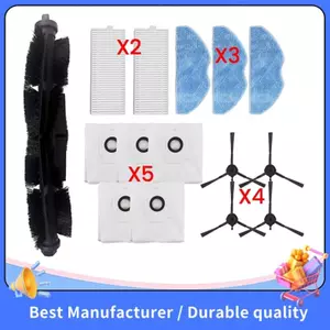 Dành Cho 360 S8 / S8 Plus RVA100 / RV10 / RV10 Plus / RV30 / RV30 Plus Phụ Tùng Bàn Chải Lọc Túi Bụi Lau Vải