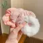 7 Cái / bộ Thời Trang Ngọt Ngào Lông Tóc Scrunchies Dây Cao Su Co Giãn Đuôi Ngựa Giá Đỡ Dây Buộc Cao Su Cho Nữ Bé Gái Phụ Kiện Tóc