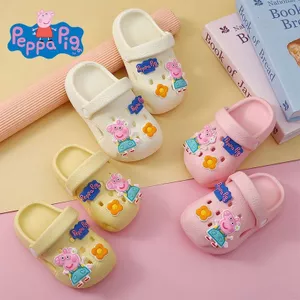Trang Hoạt Hình Peppa Pig Trẻ Em Lỗ Giày Bé Trai Bé Gái Xăng đan Mùa Hè Trong Nhà Đi Biển Sử Dụng