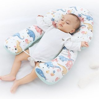 Gối Hình Chữ U Cho Bé Có Thể Điều Chỉnh Đầu Dây Rút Hỗ Trợ Chống Phẳng Cotton Mềm Mầm Non Ngủ