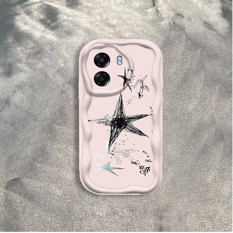 Thích Hợp Cho OPPO A5X A6 Pro A6X 4G 5G 3D Thẩm Mỹ TPU Mềm Thẩm Mỹ Ngôi Sao Vỏ Điện Thoại Chống Sốc