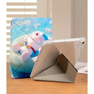 Ốp Lưng iPad A16 Air 4/5/6/7/8 Pro 11 12.9 Y-fold Chú mèo máy Doraemon Cho iPad Gen 12 11 10 9 8 7 6 5 Mini 6/7