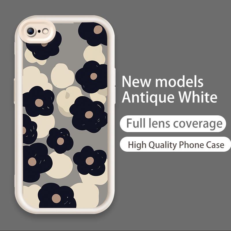 Ốp Lưng Cho iPhone 6 6s 7 8 se2020 Plus Hoạt Hình Silicon Phụ Kiện Vỏ Điện Thoại Mềm TPU Hoa Tulip Thiên Thần Mắt Chống Sốc Ốp Lưng