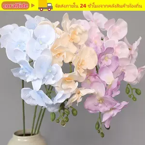 CORALTIDE Mô Phỏng Bướm Phong Lan Trang Trí Đám Cưới Hoa Lụa Cung Cấp Nhà Hoa Nhân Tạo