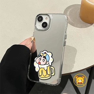Ốp Điện Thoại Gương Crayon Shin-chan Dễ Thương Cho Vivo X300 X300S Pro X200 FE IQOO 15R 15 Ultra 13 12 Pro Z11 Turbo Z11X Neo 11 S50 S30 Pro Mini Ốp Lưng Hoạt Hình