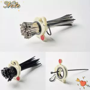 NOTE1 Giá đỡ dây buộc cáp lưu trữ, Dụng cụ sắp xếp dây cáp ổn định bằng nhựa, Dụng cụ sắp xếp huỳnh quang di động huỳnh quang bền bỉ