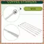 5 Chiếc Có Thể Tái Sử Dụng Swizzle Sticks Cà Phê Khuấy Đồ Uống Thanh Khuấy Bằng Thép Không Gỉ Cocktail Swizzle Stick Bạc Thẳng Rod Blender (R F C V)
