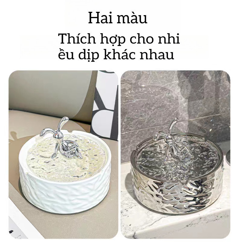 Hộp Gốm Sứ Hình Thỏ Có Nắp - Đồ Decor Sang Trọng, Đựng Trang Sức & Phụ Kiện, Trang Trí Bàn Phòng Khách