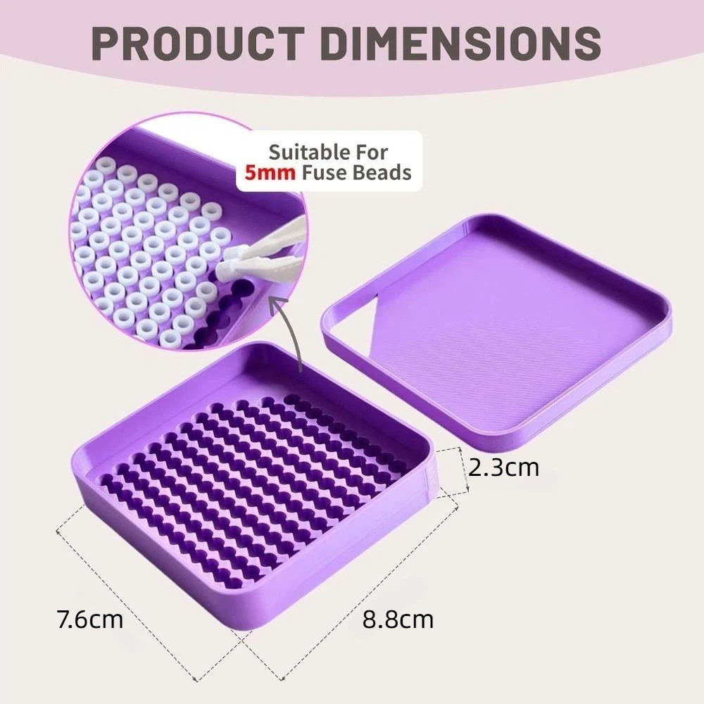 HIGHVIEWLS Cầu Chì Hạt Chọn Khay, Tiết Kiệm Thời Gian Nhựa Perler Đậu Chọn Khay, Thời Trang 5mm Hiệu Quả Cao Perler Hạt Lỏng Phân Loại Pallet DIY Perler Hạt