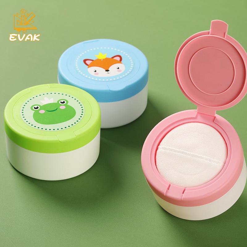 Alittlesetrtu Hộp Đựng Bột Cơ Thể Di Động Cho Bé Có Puff Hộp Bảo Quản An Toàn Cho Trẻ Sơ Sinh VN