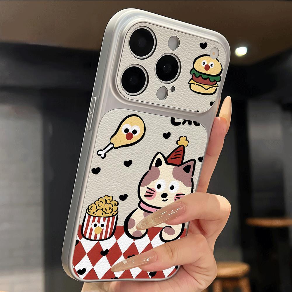 Hamburger Puss cho trường hợp iPhone 17pro iPhone 16/15/14pro chống rơi