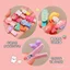 Bé Bao Gồm Tất Cả Vải Tóc Trẻ Em Dễ Thương Siêu Dễ Thương Mồ Hôi Tóc Nổ Kẹp Bé Tập Đi Không Làm Tổn Thương Mũ Đội Đầu UFVP