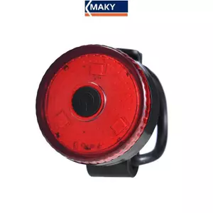 MAKY Đèn cảnh báo sau xe đạp thông minh với tín hiệu laser LED, điều khiển từ xa, sạc bằng USB - Phù hợp cho xe đạp địa hình MTB
