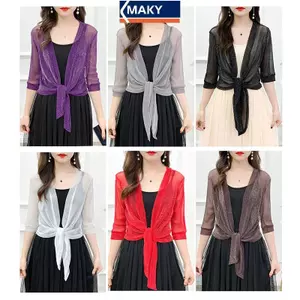 Cardigan Jaet nửa tay phối ren mỏng nhẹ cho nữ