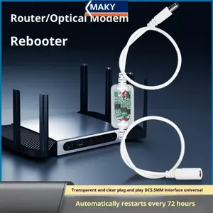 MAKY 1 Cái Thời Gian 24H Tự Động Tắt Nguồn Đặt Lại Dây DC 5V-15V 5.5x2.1mm Rout-er Khởi Động Lại WiFi Reset Router Thời Gian Khởi Động Mô Đun VN